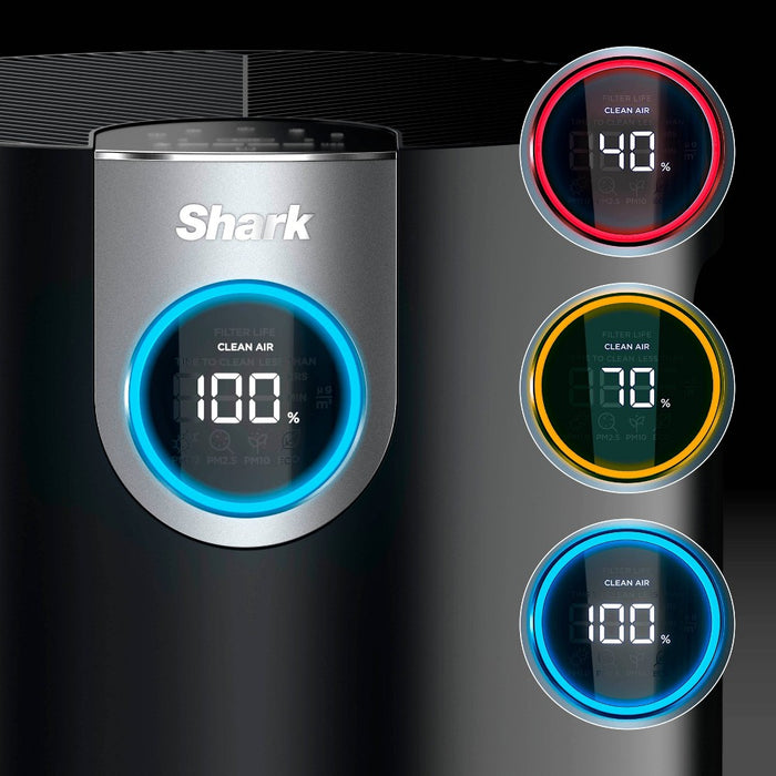 Shark Air Purifier MAX with True NanoSeal HEPA, Cleansense IQ, Odor Lock, Cleans up to 1200 Sq. Ft, Charcoal Gray, HP202 (LOCAL PICKUP ONLY)