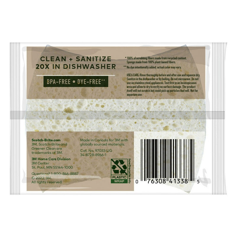 Scotch-Brite Greener Clean Non-Scratch Scrub Sponges - 3ct