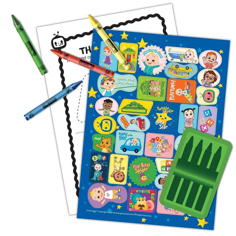 CoComelon Coloring Book with Crayons