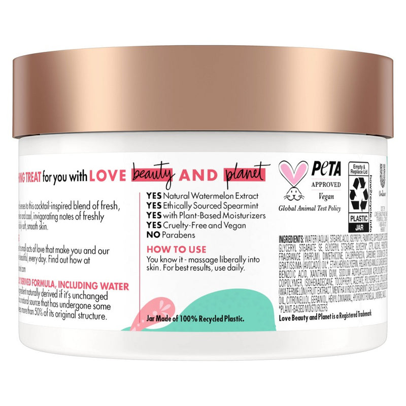 Beloved Watermelon & Mint Mojito Vegan Body Cream - 10oz