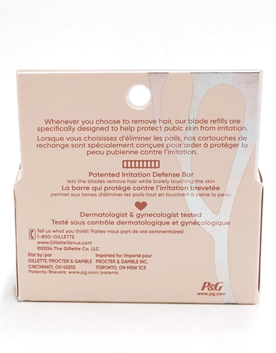 Venus for Pubic Hair & Skin Women's Razor Blade Refills - 4ct