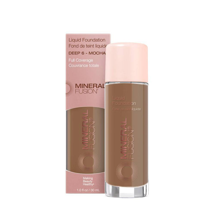 Mineral Fusion Age-Defying Liquid Foundation - Mocha - 1.0 fl oz