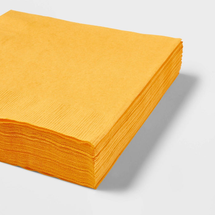 30ct Lunch Napkins Yellow - Spritz