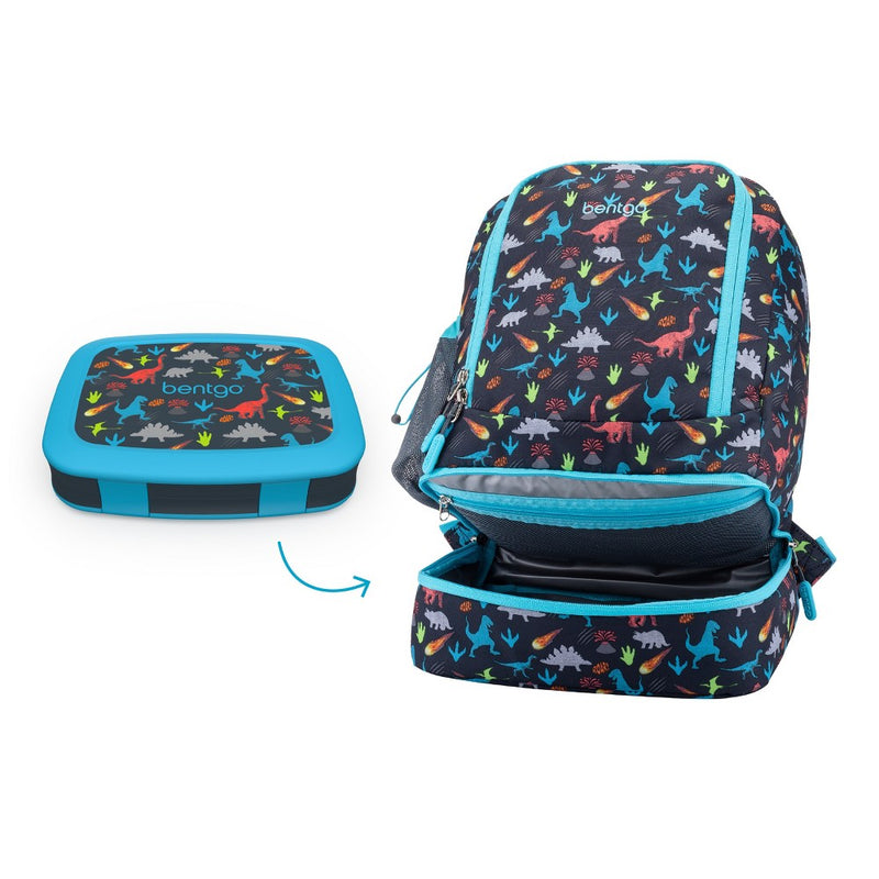 Bentgo Kids' 2-in-1 17" Backpack & Insulated Lunch Bag - Dino