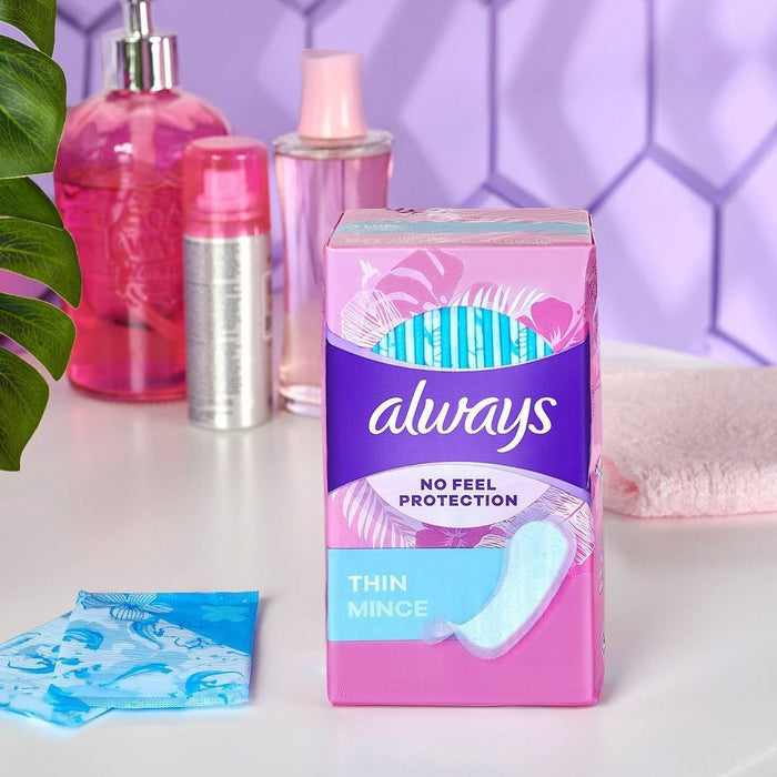 Always Dailies Thin Unscented Panty Liners - Regular - 72ct