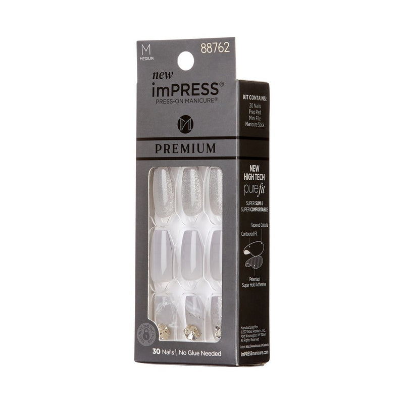 KISS Products Premium Medium Coffin Press-On Nails - Legacy - 33ct