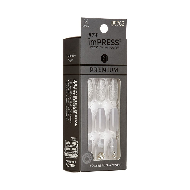 KISS Products Premium Medium Coffin Press-On Nails - Legacy - 33ct