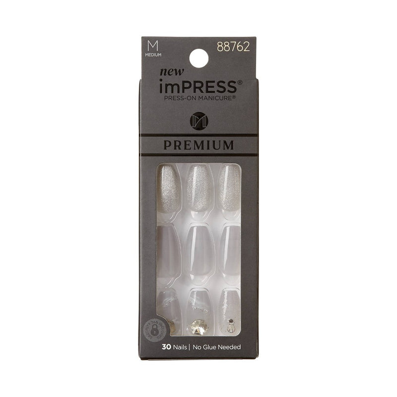 KISS Products Premium Medium Coffin Press-On Nails - Legacy - 33ct
