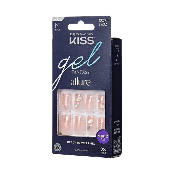 KISS Products Gel Fantasy Allure Fake Nails - Transformation - 31ct