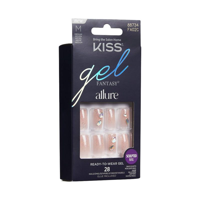 KISS Products Gel Fantasy Allure Fake Nails - Transformation - 31ct