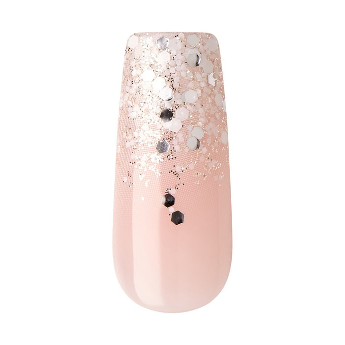 KISS Products Classy Premium Long Square Glue-On Fake Nails - Stunning! - 33ct