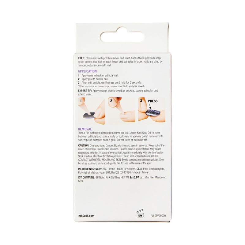 KISS Products Voguish Fantasy French Fake Nails - Bisous - 31ct