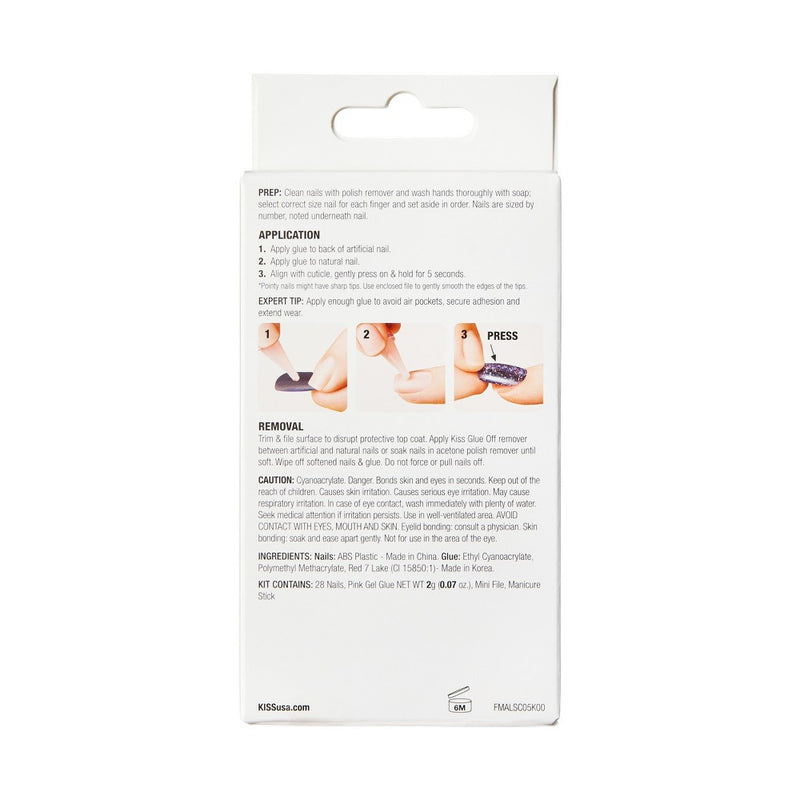 KISS Products Gel Fantasy Fake Nails - West Coast - 31ct