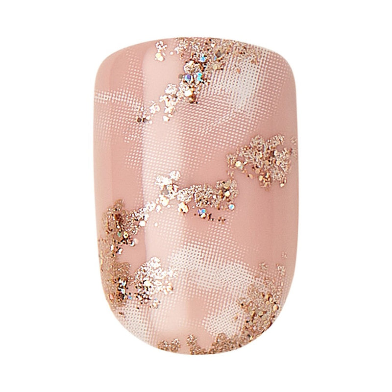 KISS Products Short Square Press-On Fake Nails - Kingdom - 33ct