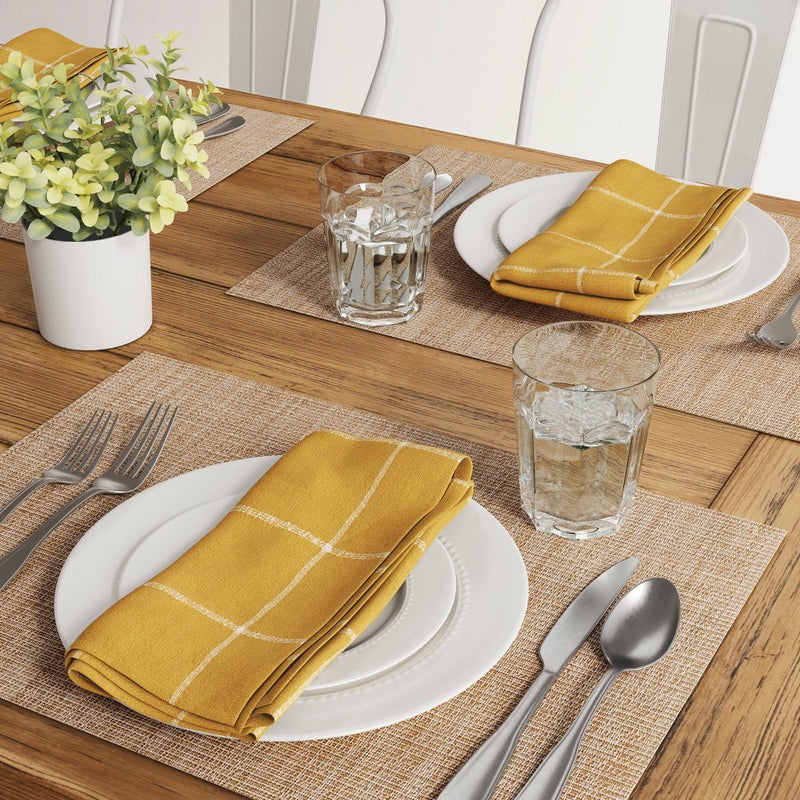 Textilene Woven Metallic Placemat Gold - Threshold