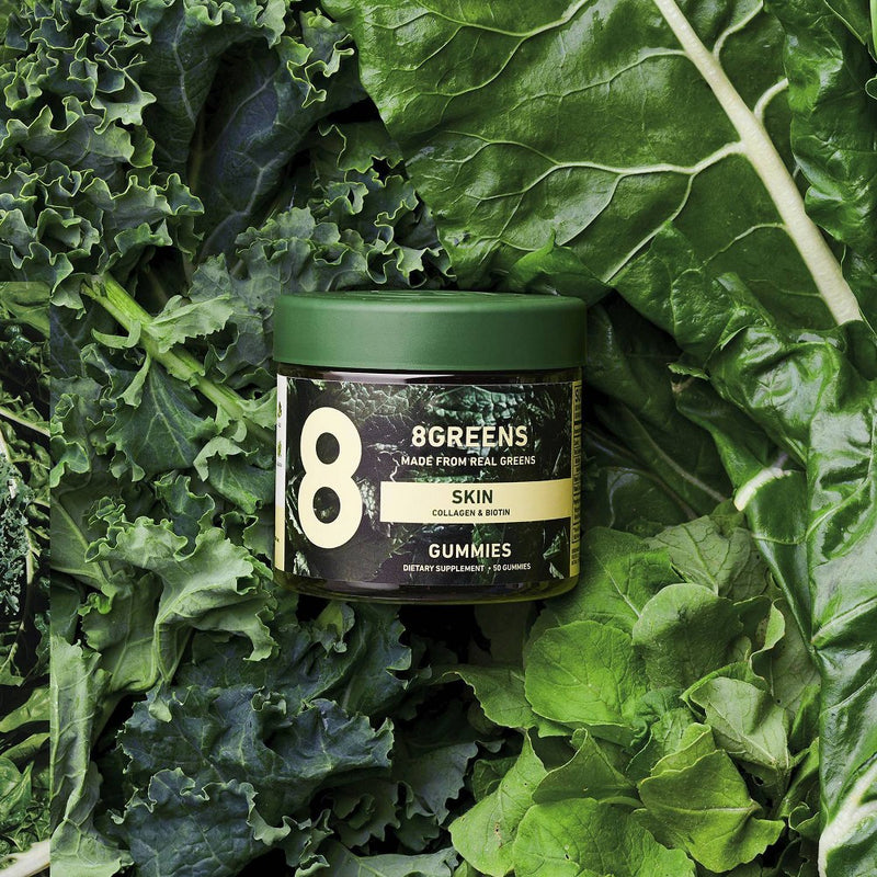 8Greens Skin Gummies with Collagen & Biotin Dietary Supplement - 50ct
