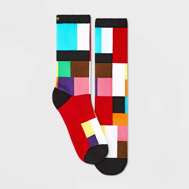 Pair of Thieves Adult Pride Colorblock Cushion Crew Socks - 6-12