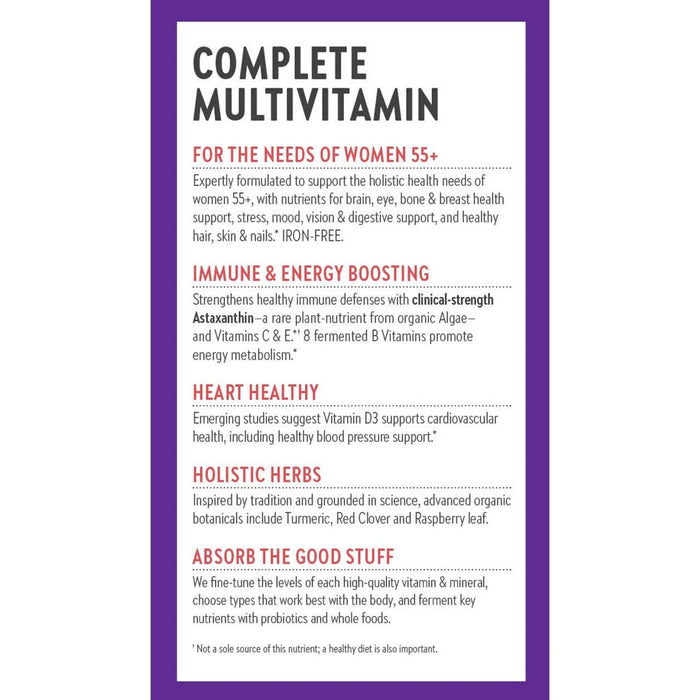New Chapter Women's 50+ for Cellular Energy, Heart & Immune Support Multivitamin - 30ct