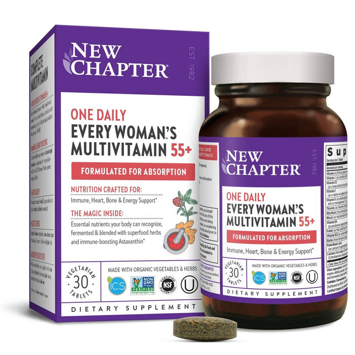 New Chapter Women's 50+ for Cellular Energy, Heart & Immune Support Multivitamin - 30ct
