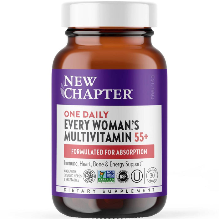 New Chapter Women's 50+ for Cellular Energy, Heart & Immune Support Multivitamin - 30ct