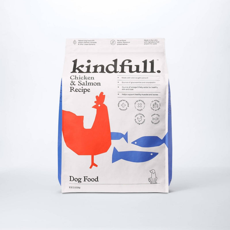 Chicken and Salmon Recipe Dry Dog Food - 23lbs - Kindfull (LOCAL PICKUP ONLY)