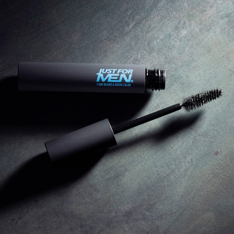 Just For Men 1-Day Temporary Beard & Brow Color, Up to 30 Applications - Dark Brown - 0.3 fl oz