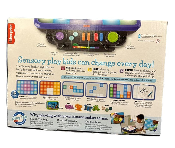 Fisher-Price Sensory Bright Light Station Electronic Learning Activity Table