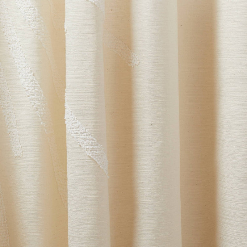 1pc 50"x63" Light Filtering Sunburst Window Curtain Panel Ivory - Opalhouse designed with Jungalow