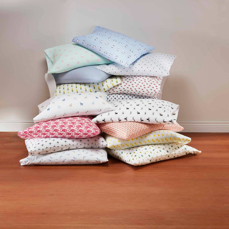 Twin XL Printed Pattern Percale Cotton Sheet Set Blue Stripe - Poppy & Fritz