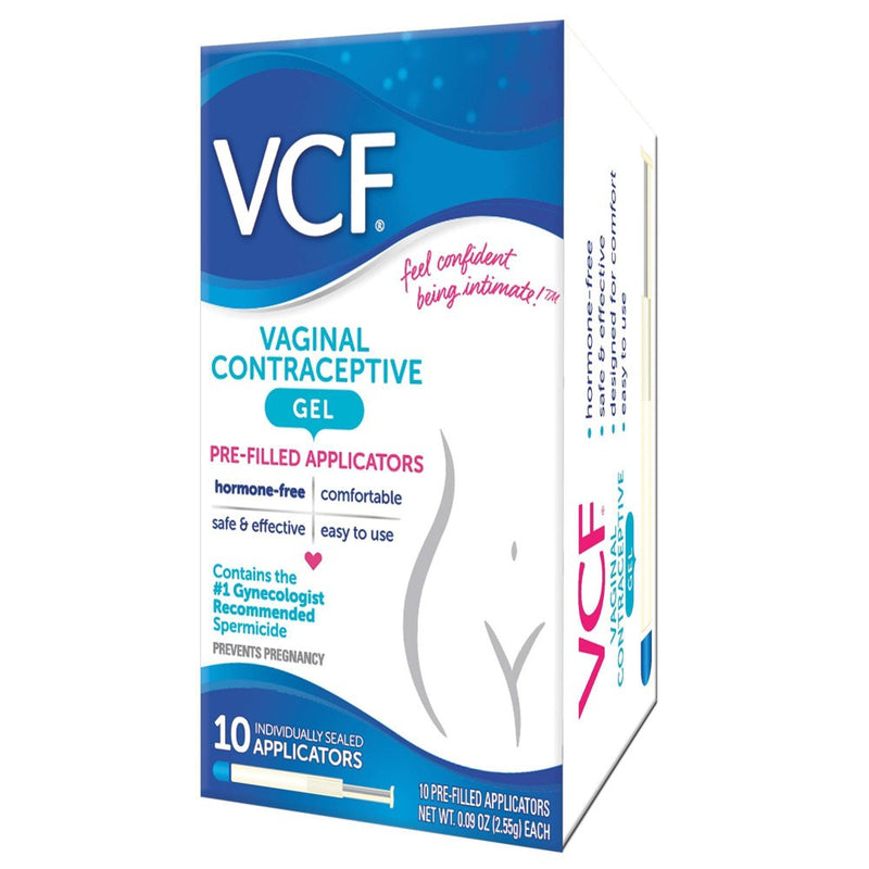 VCF Contraceptive Fragrance free Gel Pre-Filled Applicators - 10ct