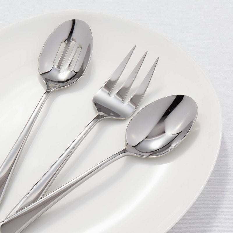 3pc Harrington Serve Set Silver - Threshold