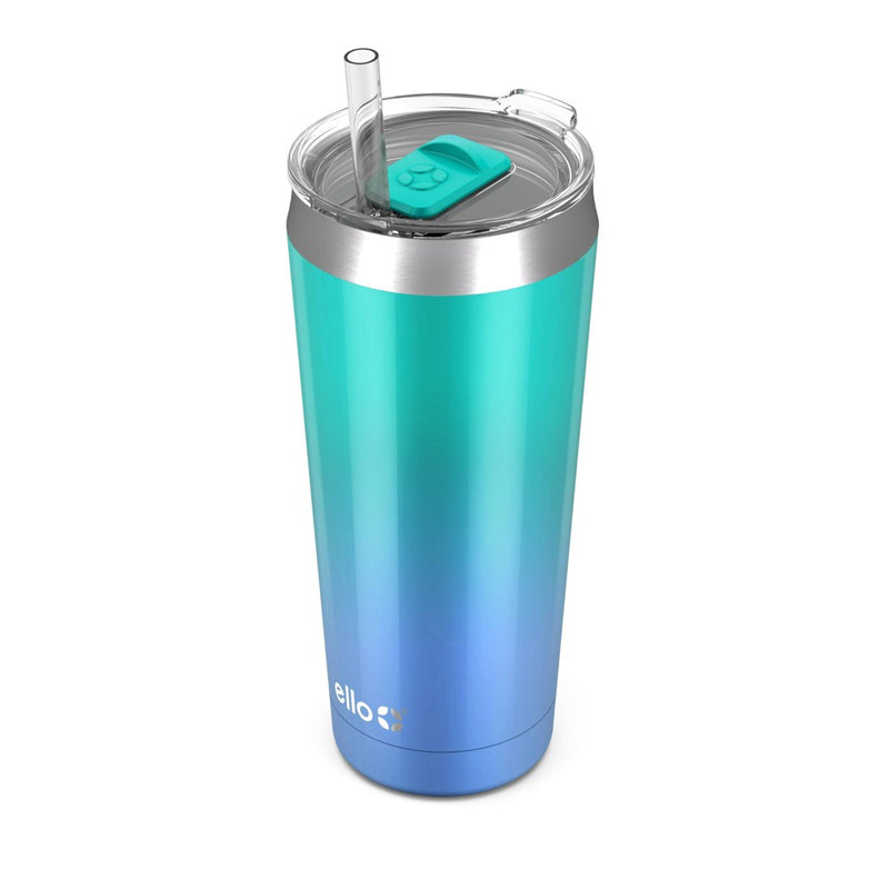 Ello Beacon 24oz Stainless Steel Tumbler - Mint/Blue Fade
