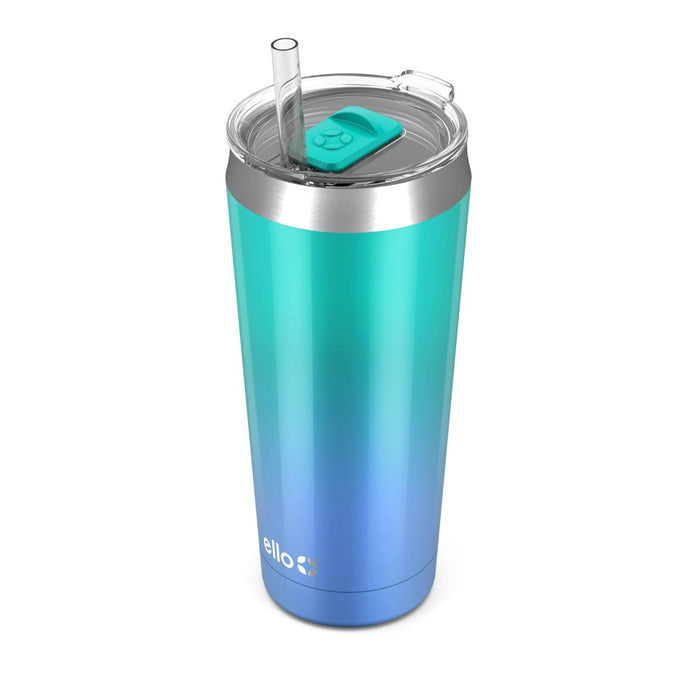 Ello Beacon 24oz Stainless Steel Tumbler - Mint/Blue Fade