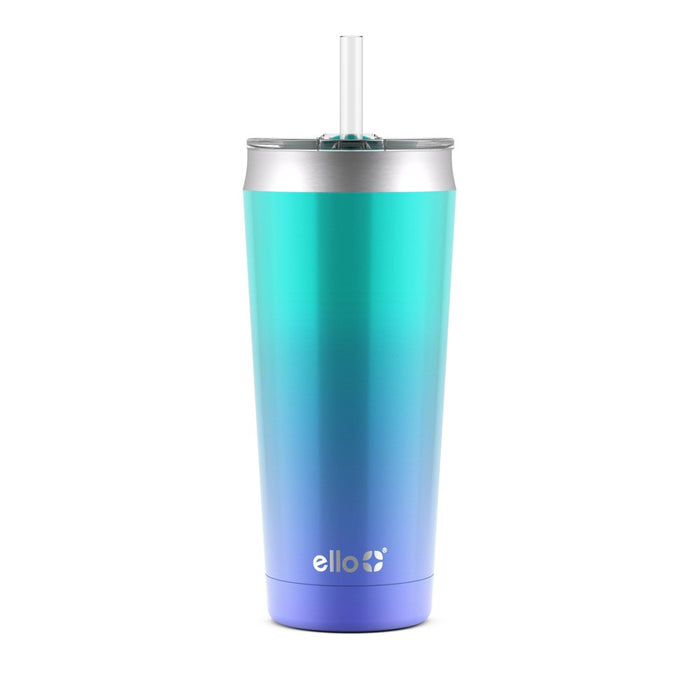 Ello Beacon 24oz Stainless Steel Tumbler - Mint/Blue Fade