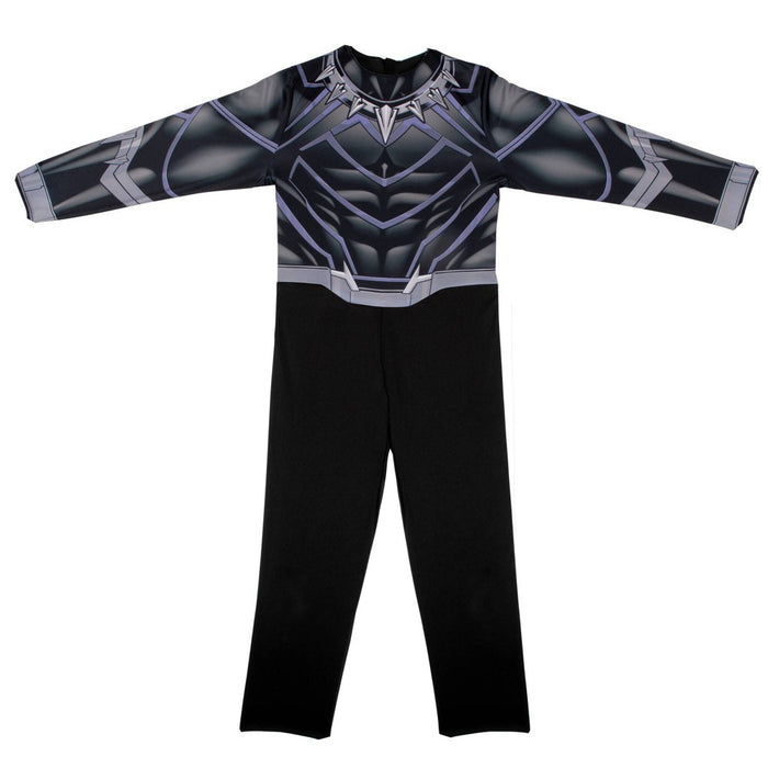 Kids' Black Panther Halloween Costume Jumpsuit with Mask L