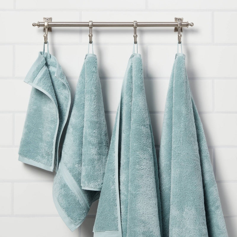 Antimicrobial Hand Towel Aqua - Threshold