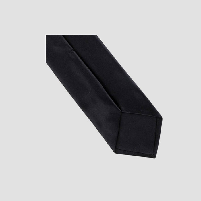 Men's Satin Solid Skinny Tie - Goodfellow & Co Black One Size