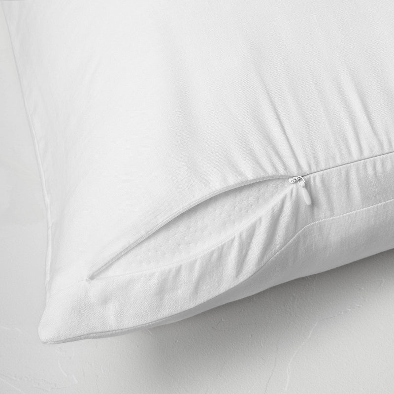 Linen Body Pillow Cover White - Casaluna