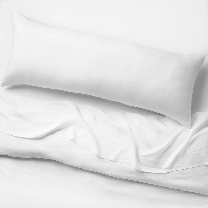 Linen Body Pillow Cover White - Casaluna