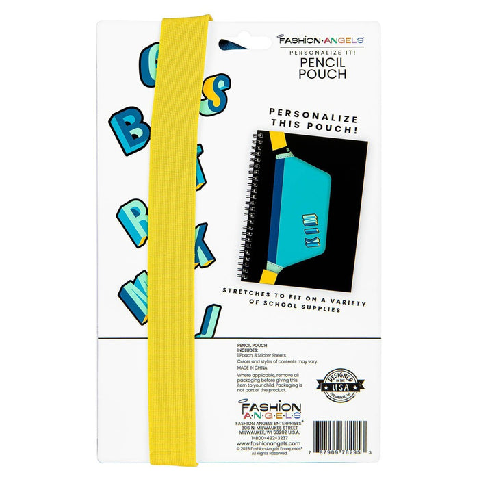 Fashion Angels Nylon Fanny Pack Elastic Pencil Pouch Turquoise