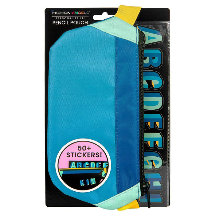 Fashion Angels Nylon Fanny Pack Elastic Pencil Pouch Turquoise