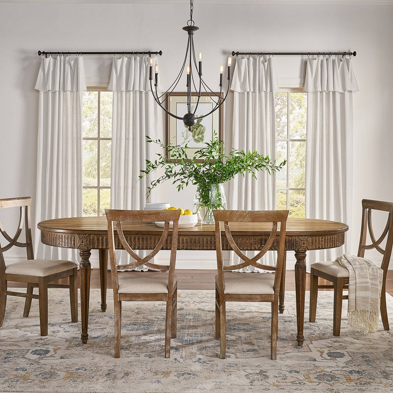 1pc 50"x84" Light Filtering Drop Cloth Window Curtain Panel Off White - Mercantile