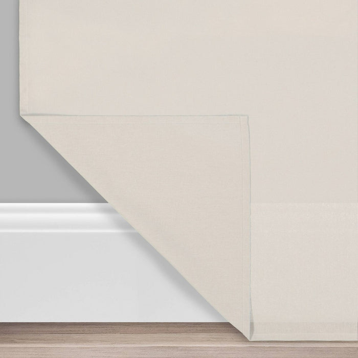 1pc 50"x84" Light Filtering Drop Cloth Window Curtain Panel Off White - Mercantile
