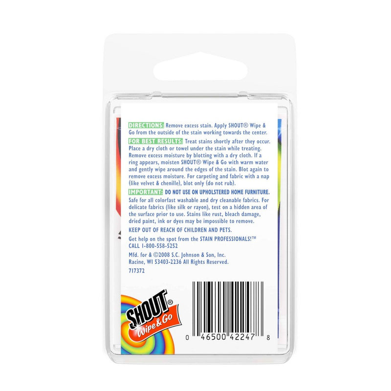 Shout Wipe & Go Instant Stain Remover - 4ct
