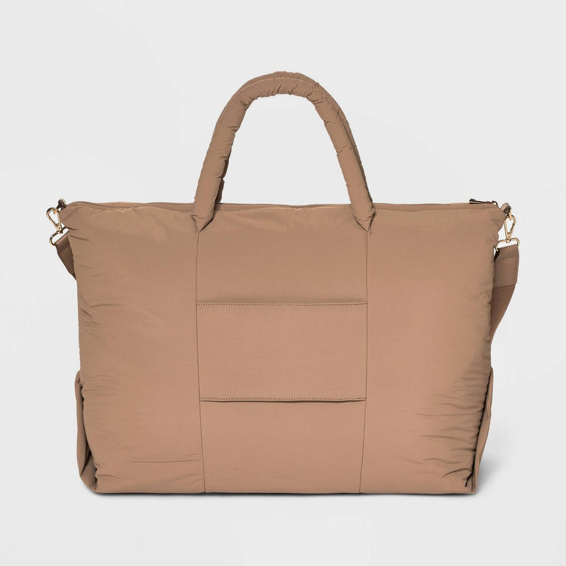 Athleisure Soft Puff Weekender Bag - A New Day Brown (LOCAL PICKUP ONLY)