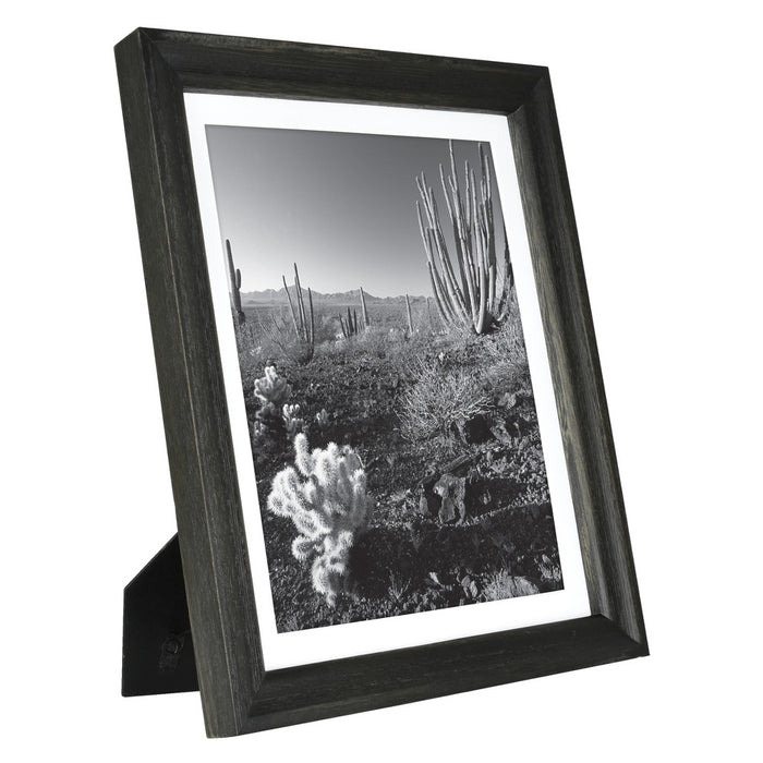 10.375" x 12.375" Matted to 8" x 10" Basic Foundational Frame Black - Threshold
