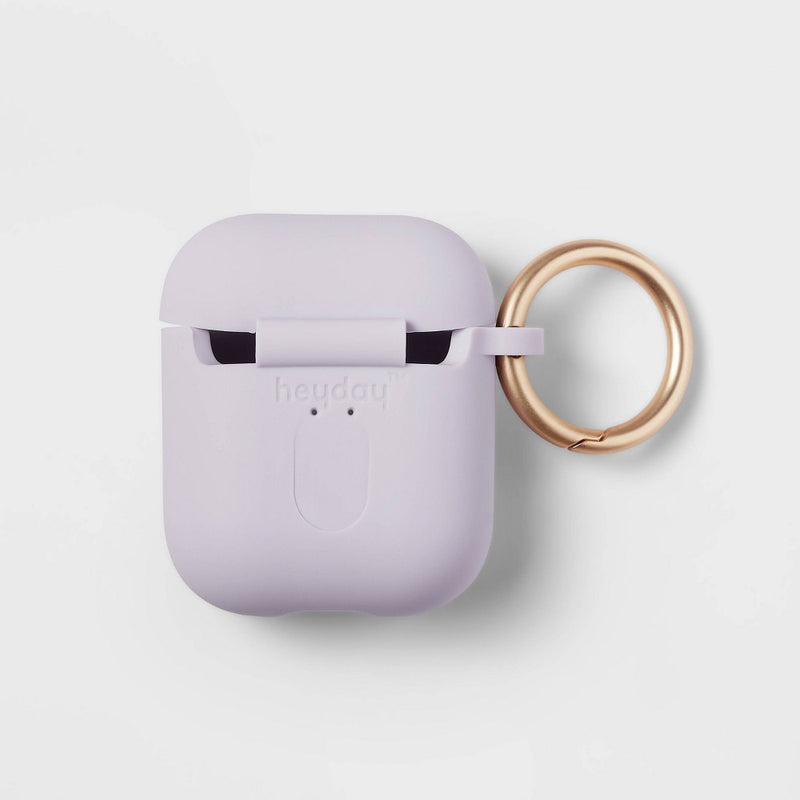 Apple AirPods Gen 1/2 Silicone Case with Clip - heyday Soft Purple