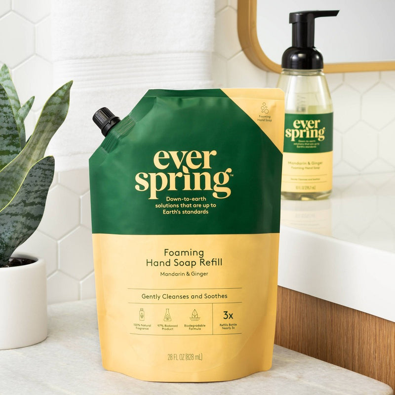 Foam Hand Soap Refill - Mandarin & Ginger- 28 fl oz - Everspring