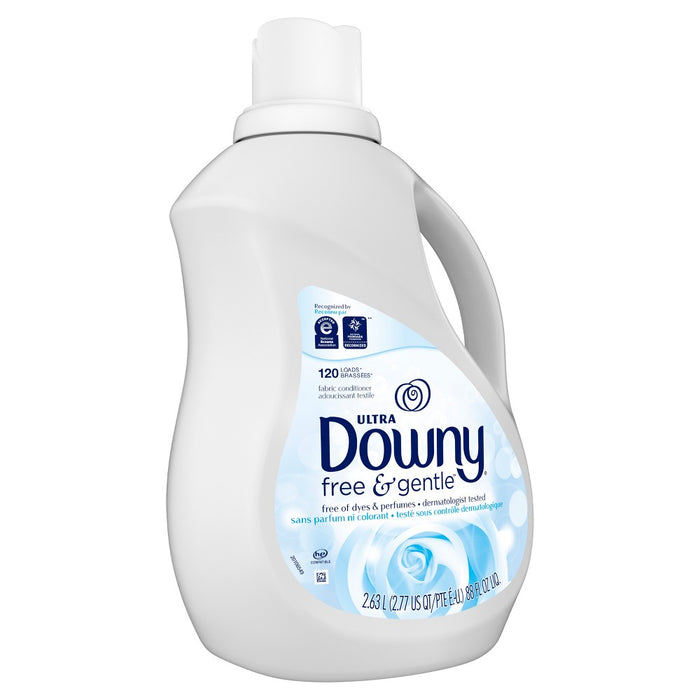 Downy Ultra Free & Gentle Liquid Fabric Conditioner - Unscented - 88 fl oz