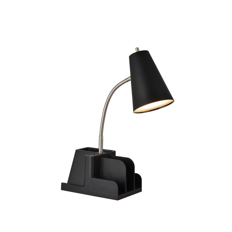 Organizer Task Lamp Black (Includes LED Light Bulb) - Room Essentials